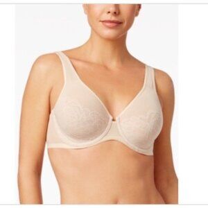 New Wacoal Size 38DD Beige Nude 855225 Stark Beauty Underwire Bra NWT